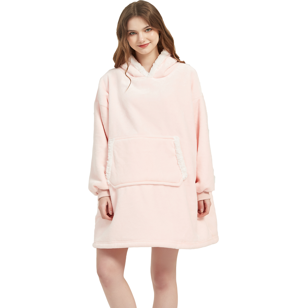 Microfiber Plush Coral Fleece  - Sherpa Hoodie Fleece ulasan dan harga