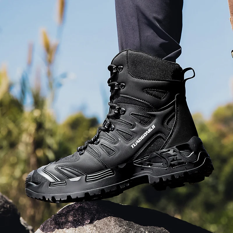 Men's Outdoor Hiking Tactical  - Waterproof Winter Boot ulasan dan harga