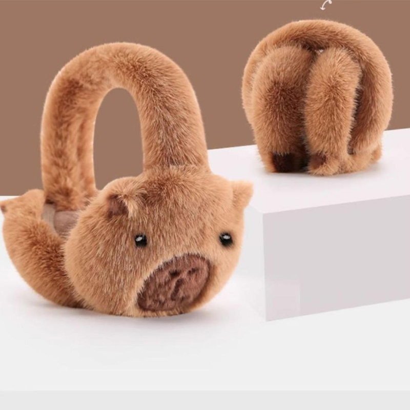 Cute Capibala Earmuffs Cartoon - Earmuffs Foldable ulasan dan harga