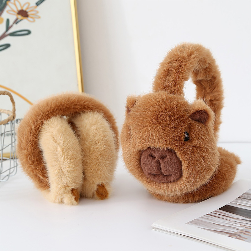Cute Capibala Earmuffs Cartoon - Earmuffs Foldable ulasan dan harga