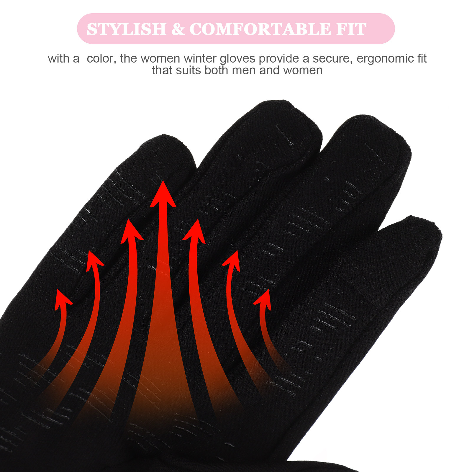 Touchscreen Women Ski Gloves B - Snow Glove Insulated ulasan dan harga