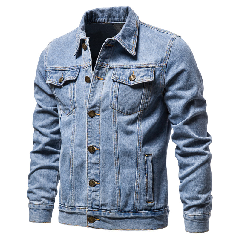 2025 Autumn Men Solid Denim Ja - Down Jacket Packable ulasan dan harga