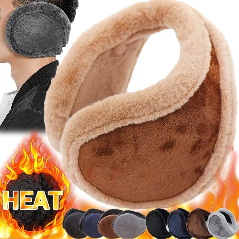 Thicken Fur Earmuffs Men Women - Winter Headband Fleece ulasan dan harga