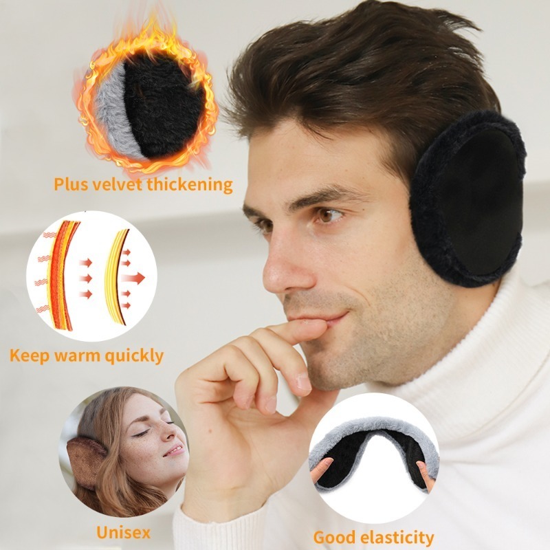 Thicken Fur Earmuffs Men Women - Winter Headband Fleece ulasan dan harga