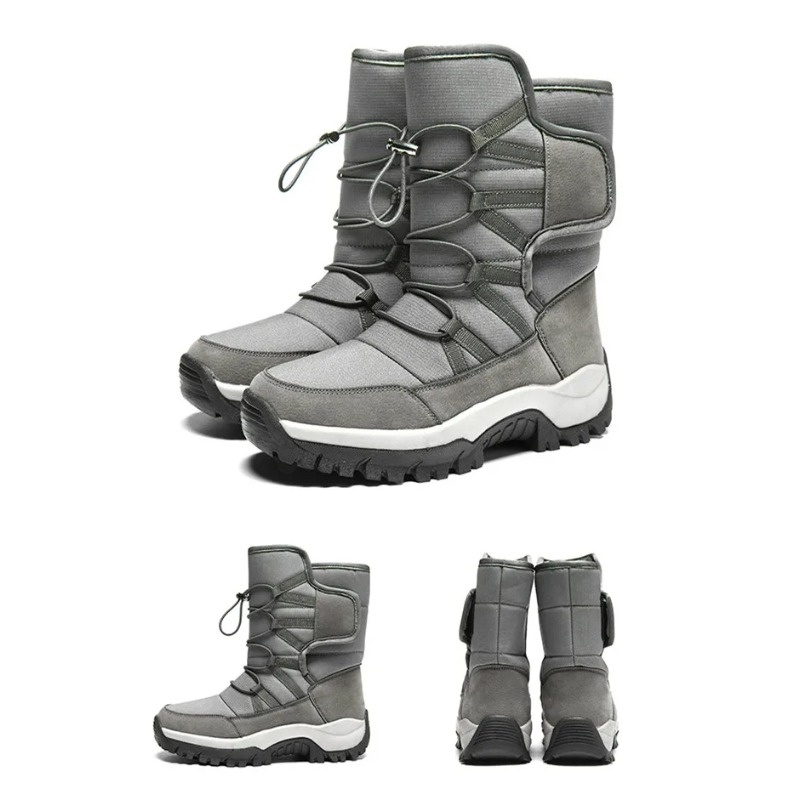 Men's Warm Plush Couple Snow B - Waterproof Winter Boot ulasan dan harga