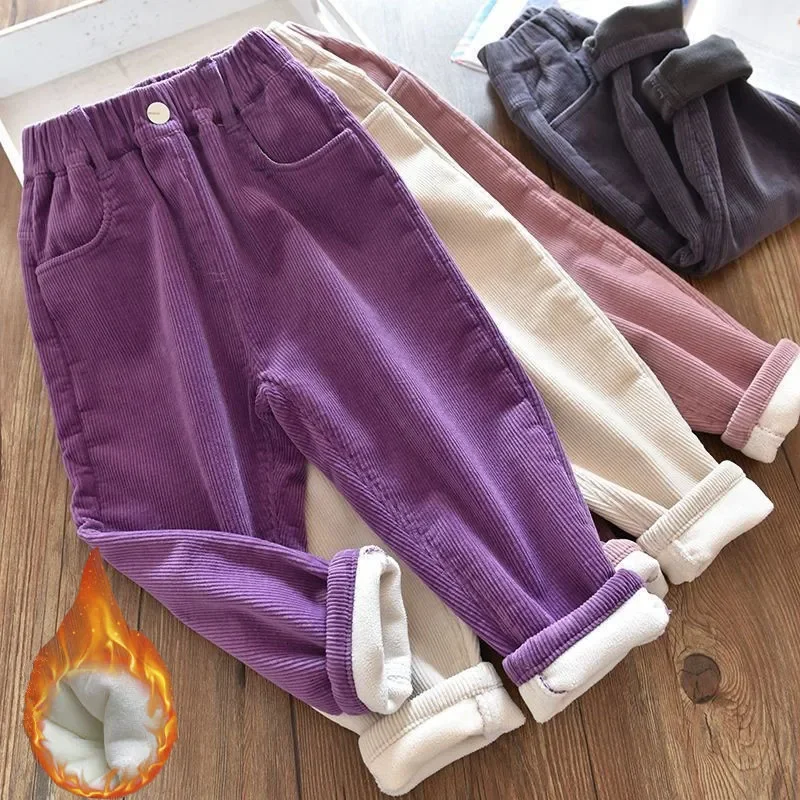 Girls Corduroy Pants Winter Wa - Corduroy Pant Warm ulasan dan harga