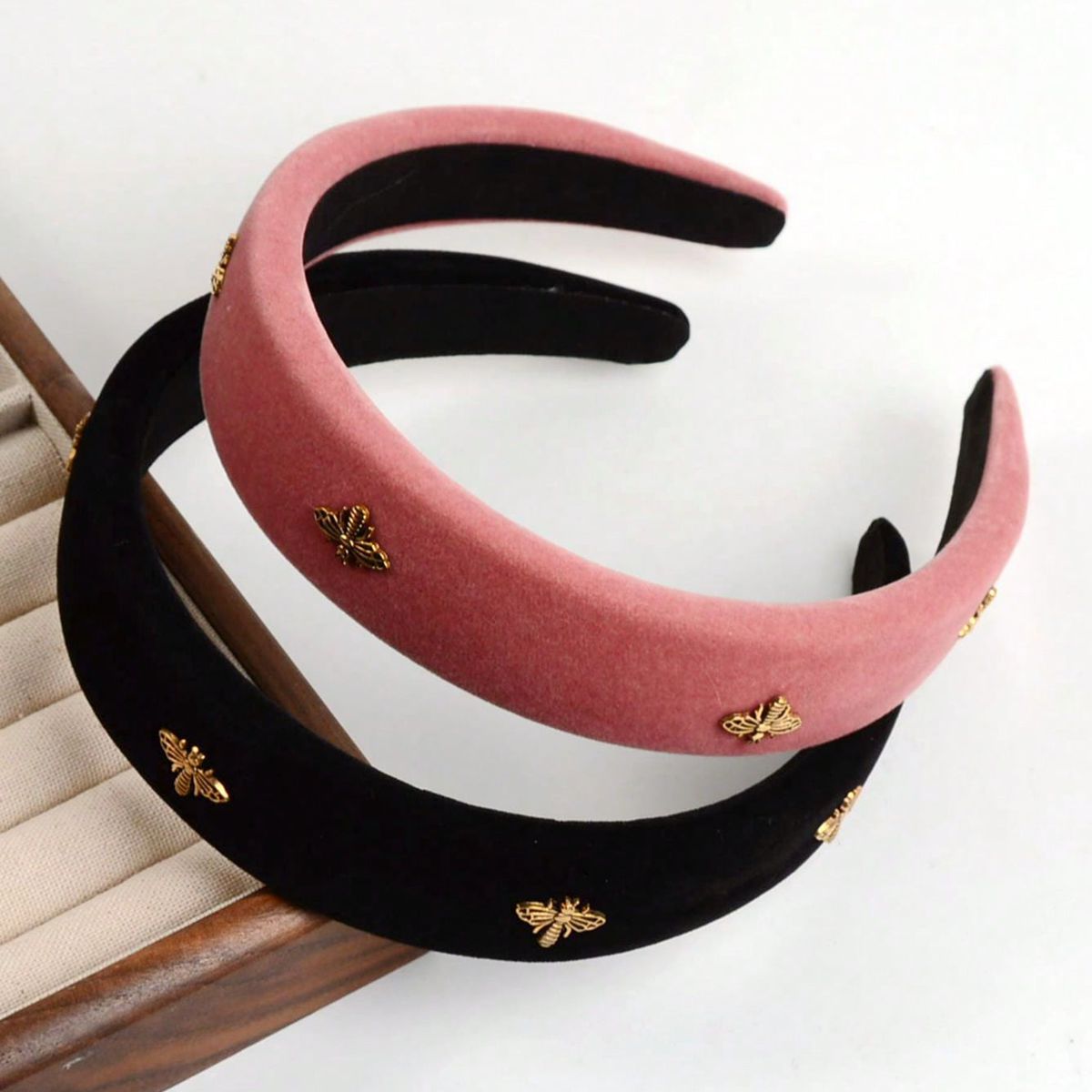 Little Bee Black Velvet Headba - Winter Headband Fleece ulasan dan harga