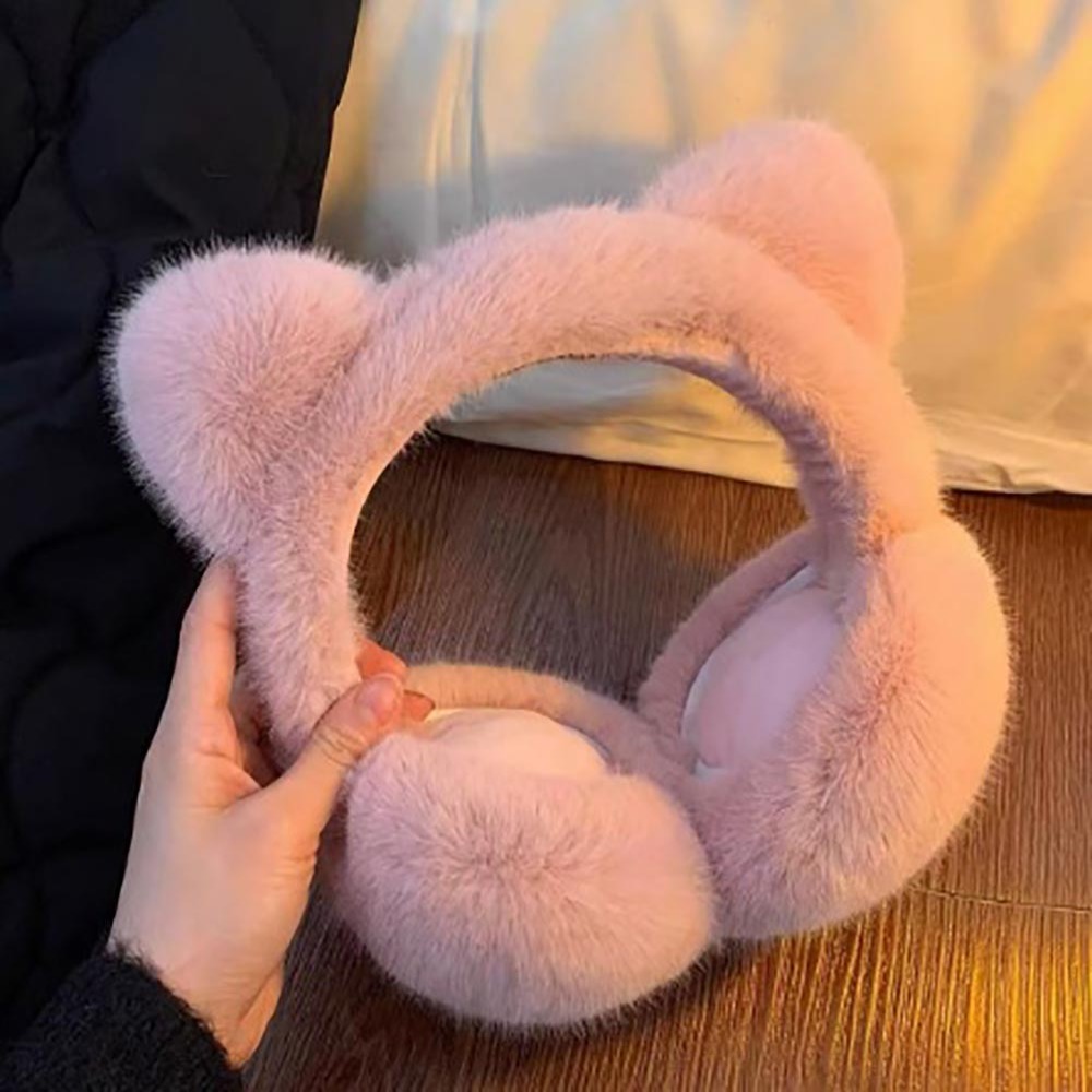 Cute Cat Earmuffs Winter Warm  - Earmuffs Foldable ulasan dan harga