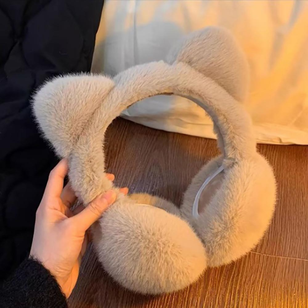Cute Cat Earmuffs Winter Warm  - Earmuffs Foldable ulasan dan harga