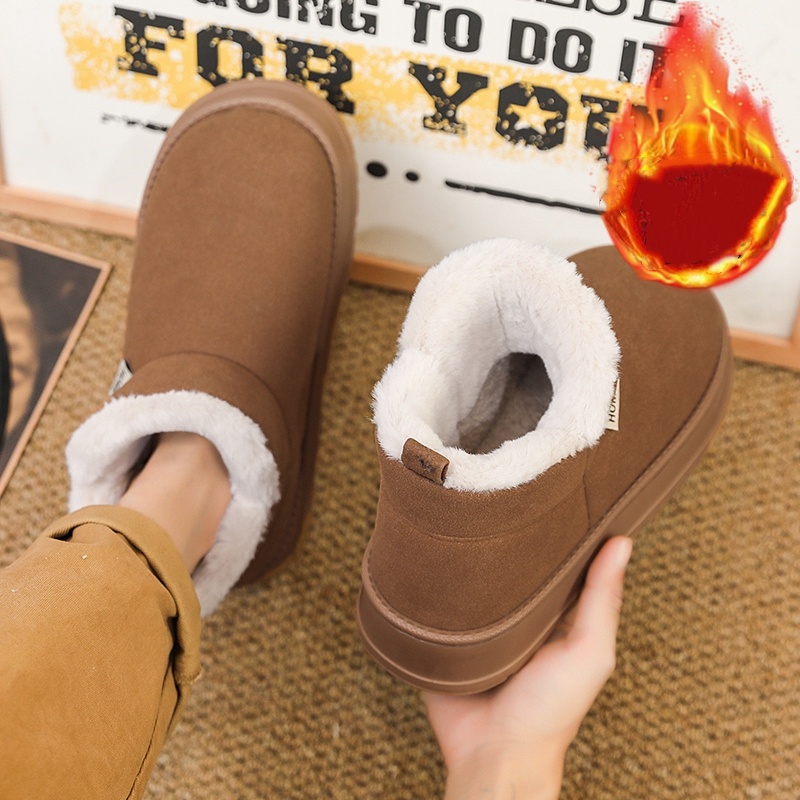 Popular Autumn and Winter Flee - Waterproof Winter Boot ulasan dan harga