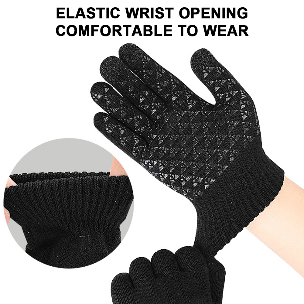 5-1Pairs USB Heated Knitted Gl - Touch Screen Gloves ulasan dan harga