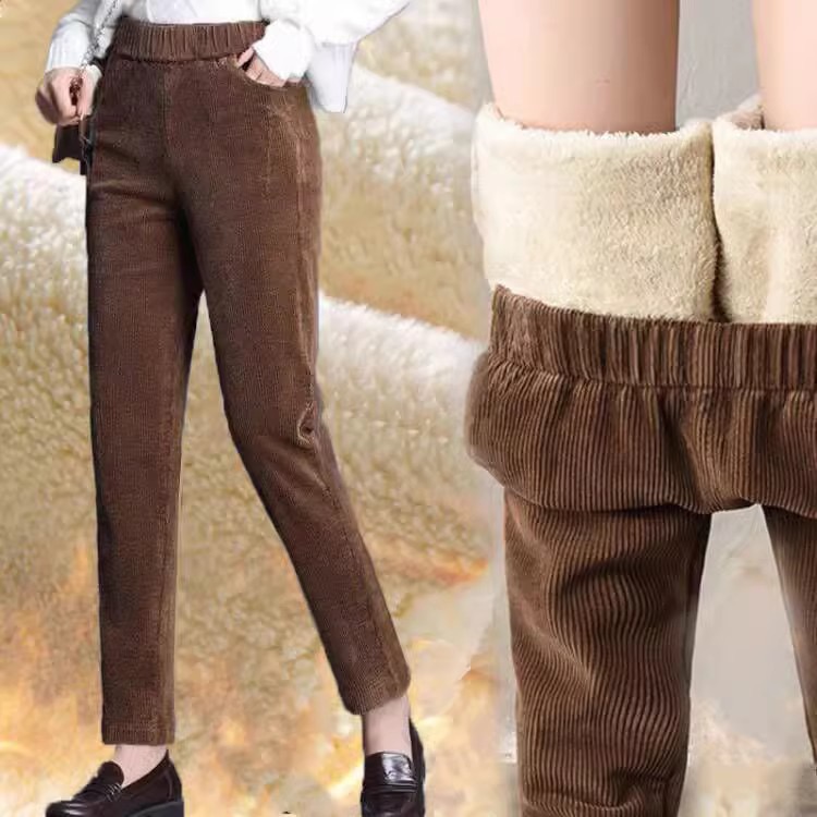 1pcs Women Autumn Winter Plush - Corduroy Pant Warm ulasan dan harga