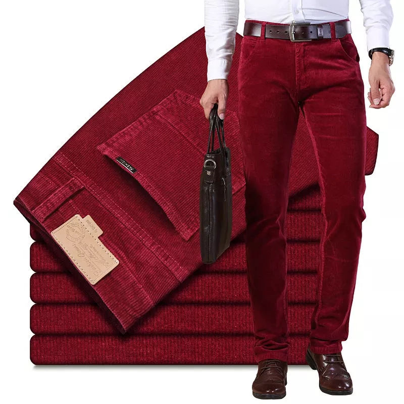 Autumn Winter Men`s Thick Warm - Corduroy Pant Warm ulasan dan harga