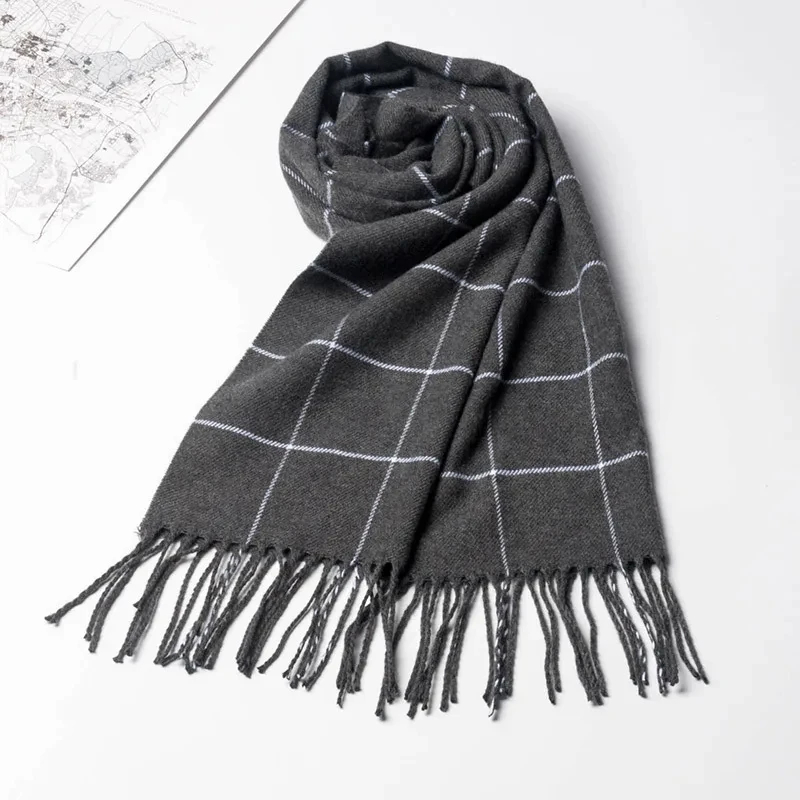 2024 New Winter Men Scarf Keep - Wool Scarf Men ulasan dan harga