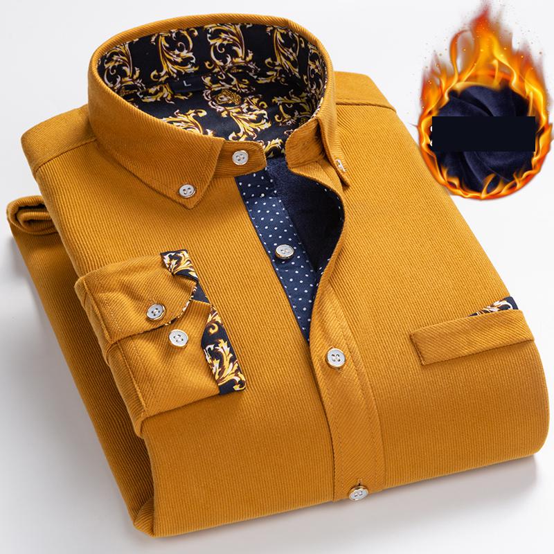 Thermal Men's Heavyweight Cord - Flannel Shirt Lined ulasan dan harga