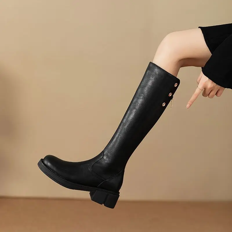 Autumn Winter Middle Heel Ladi - Waterproof Winter Boot ulasan dan harga
